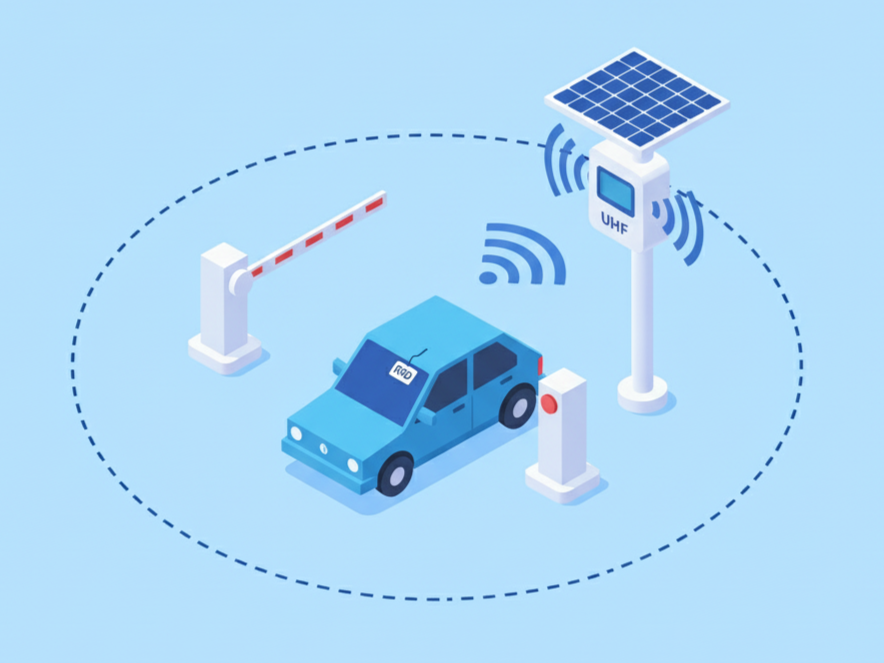 Smart UHF RFID Boom Gate Access