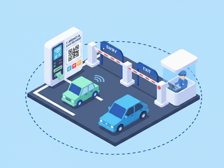 Smart Parking System – E-money & Cash Payment